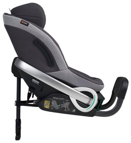BeSafe 汽车安全座椅 Stretch 灰色 金属混纺｜Besafe turvaistuin Stretch harmaa Metallic Melange