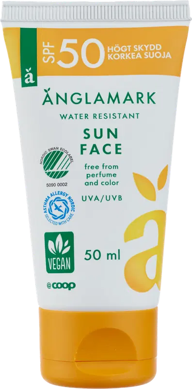 Änglamark 面部防晒霜SPF50 50 ml｜Änglamark Sun face cream SPF50 aurinkovoide kasvoille 50 ml