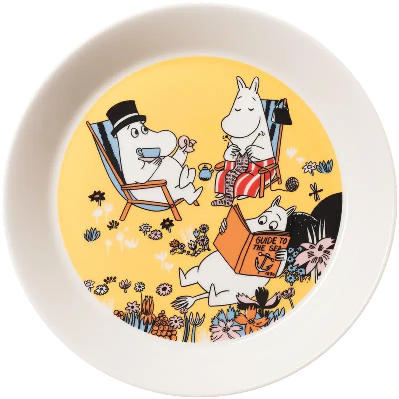 Moomin Arabia 姆明一家在一起 盘子 19cm｜Moomin Arabia Muumi Perheen parissa lautanen 19cm