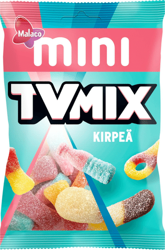 Cloetta 马尔科电视混合迷你酸味糖果混合装 110g｜Malaco Tv Mix Mini Kirpeä makeissekoitus 110g