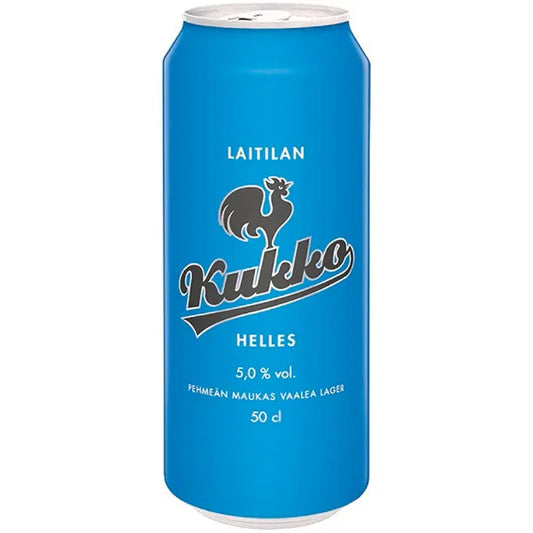 Laitilan Kukko Helles 5,0 til-% 0,5L olut｜Laitilan Kukko Helles 5.0 vol% 0.5L 饮料