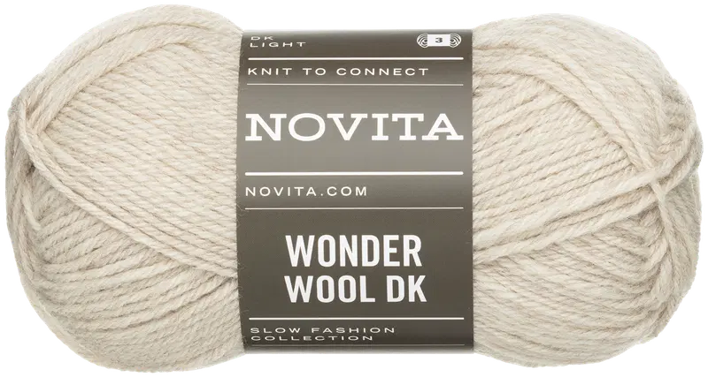 Novita Wonder Wool DK 毛线 50克 沙色 0581｜Novita lanka Wonder Wool DK 50 g hieta 0581