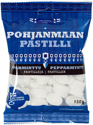 Finlandia Candy 波赫扬马含片150克薄荷含片｜Finlandia Candy Pohjanmaan pastilli 150g piparminttupastilleja