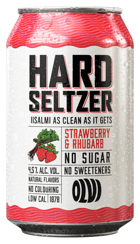 OLVI Hard Seltzer 草莓和大黄 4.5% 0.33 l tlk