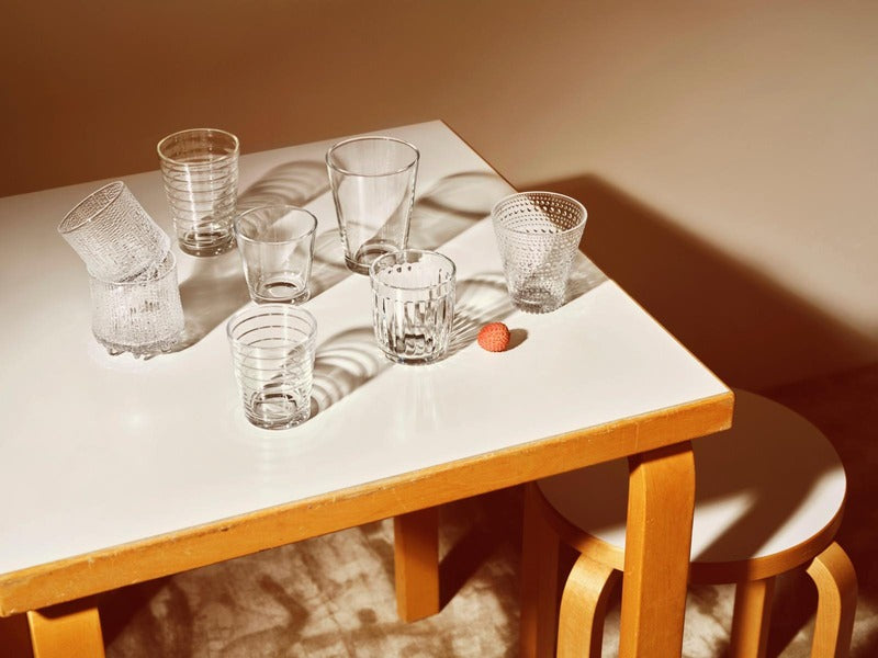 Iittala 艾诺·阿尔托水杯 33cl 2件 透明｜Iittala Juomalasi Aino Aalto  33cl 2 kpl kirkas