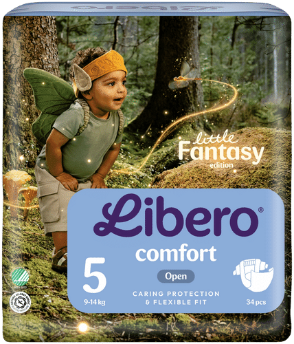 Libero Comfort 粘贴式纸尿裤 5号 34片 9-14kg