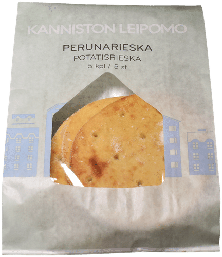 Kanniston Leipomon Perunarieska 5 kpl pakattu 220 g｜Kanniston leipomo 土豆薄饼 5片装 220 g