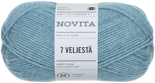 Novita 7 Veljestä 毛线 100克 冰 014