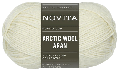 Novita Arctic Wool Aran纱线100克飞雪025