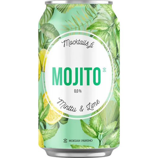 Mocktail Mojito 0,0% 0,33l｜Nokian Panimo 0度鸡尾饮品莫吉托 0.0% 0,33l