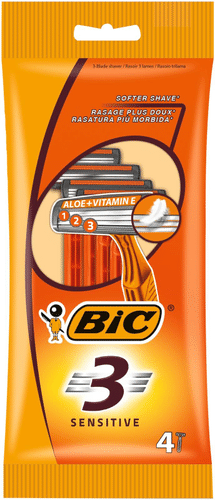 BiC 刀头 3 Sensitive 4件装