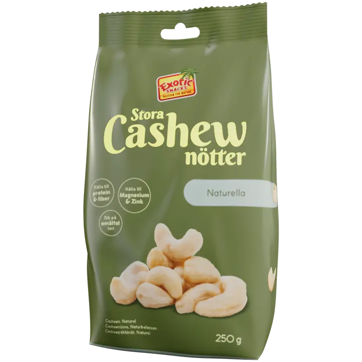 Exotic Snacks Cashewpähkinät Maustamaton 250g-Exotic Snacks 无味腰果 250g