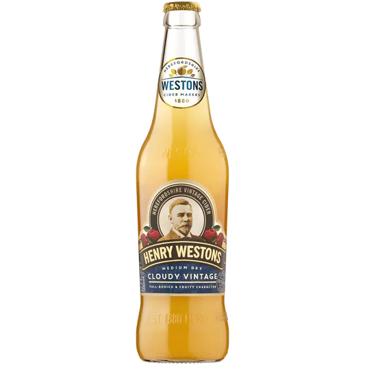 Henry Westons Cloudy Vintage Cider 7,3% 50cl plo｜Henry Westons 多云复古苹果饮品 7.3% 50cl plo
