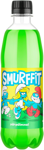 Smurffit 梨味汽水塑料瓶装 0,5 L