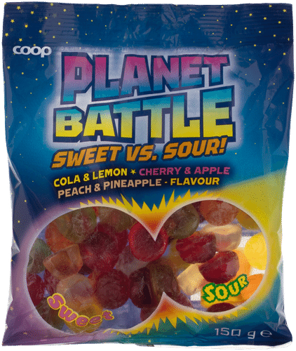 Coop Planet Battle Sweet & Sour makesissekoitus 150 g