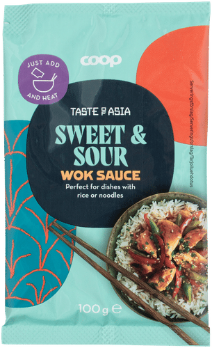 Coop 亚洲风味糖醋酱 100 g｜Coop Taste of Asia Sweet & Sour wok-kastike 100 g