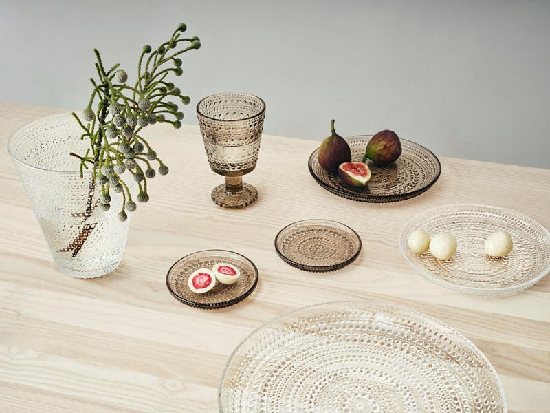 Iittala 盘子 Kastehelmi 170mm 亚麻色｜Iittala Lautanen Kastehelmi 170mm pellava