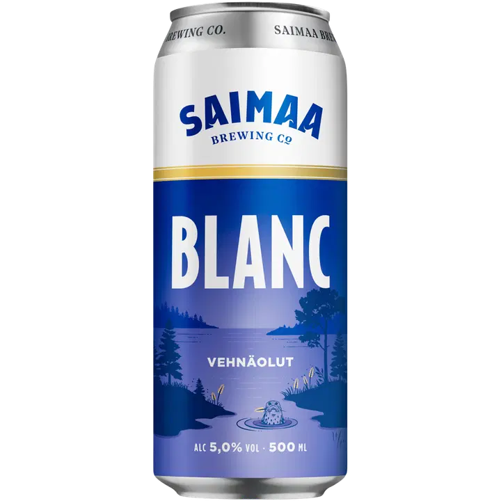 Saimaa Blanc 5,0% olut 0,5l tölkki｜Saimaa 白饮品 5.0% 0.5l 罐装
