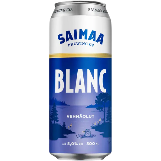 Saimaa Blanc 5,0% olut 0,5l tölkki｜Saimaa 白饮品 5.0% 0.5l 罐装