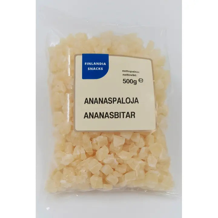 Finlandia Snacks Ananaspaloja 500g-Finlandia Snacks 菠萝块 500g