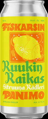 Fiskarsin Panimo Ruukin Raikas Radler 3,2% 50cl tölkki