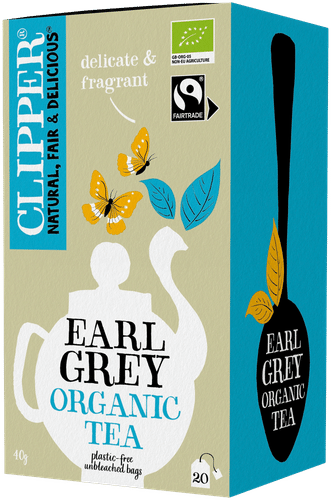 Clipper Luomu Earl Grey musta tee 40g / 20ps Reilu kauppa｜Clipper 有机伯爵红茶 40 克 / 20 粒 公平贸易