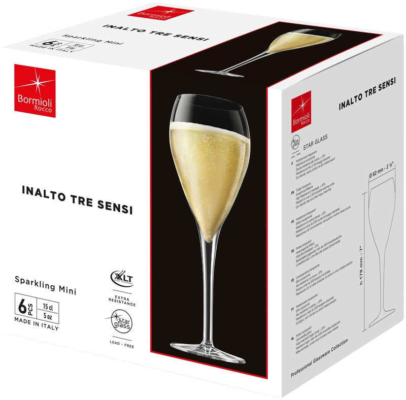 Bormioli Rocco InAlto Tre Sensi气泡酒杯 15厘升 6 kpl