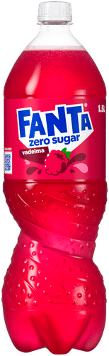 Fanta 覆盆子零糖汽水 塑料瓶 1,5 L