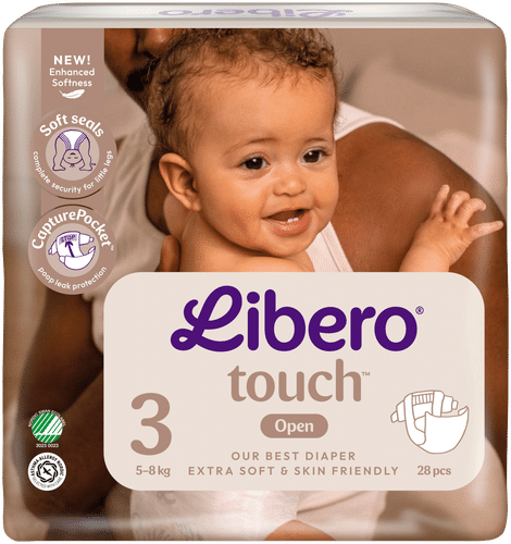 Libero Touch 贴片式纸尿裤 3号，28片，5-9公斤｜LIBERO Touch teippivaippa koko 3, 28kpl, 5-9 kg