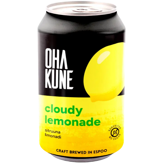 Ohakune Zero Cloudy Lemonade sokeriton virvoitusjuoma 330ml｜Ohakune 零浑浊柠檬水无糖软饮料 330ml