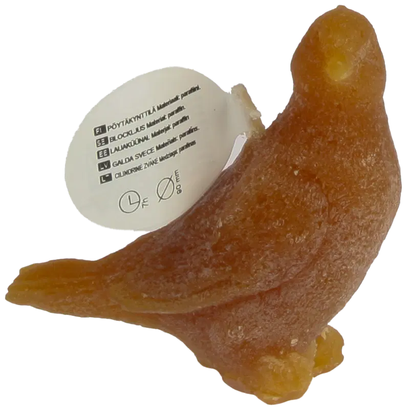 Ei merkkiä 鸟形蜡烛 9厘米 棕色