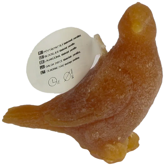 Ei merkkiä 鸟形蜡烛 9厘米 棕色