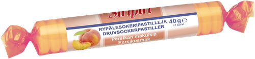 Siripiri rypälesokeripastilli persikka 17 kpl