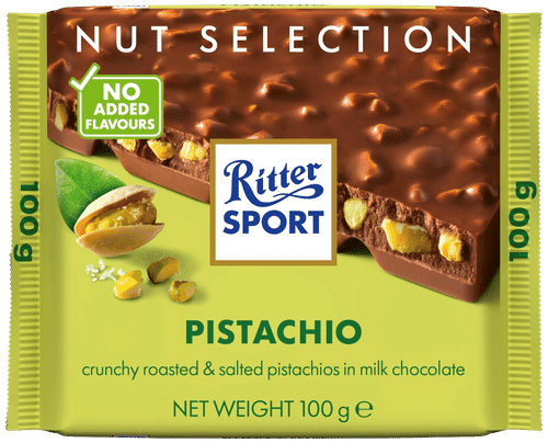 Ritter Sport Pistaasi suklaalevy 100g
