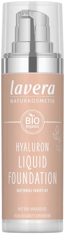 lavera 玻尿酸液体粉底 -自然象牙白01- 30 ml｜lavera Hyaluron Liquid Foundation -Natural Ivory 01- 30 ml