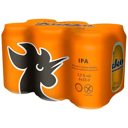 6 x Laitilan Kukko IPA 5,5 til-% 0,33L olut｜Laitilan 6 x Laitila Kukko IPA 5.5 vol% 0.33L 饮料
