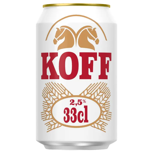 Koff gluteeniton Lager olut 2,5 % tölkki 0,33 L｜Koff 无麸质拉格饮料 2.5% 罐装 0,33 L