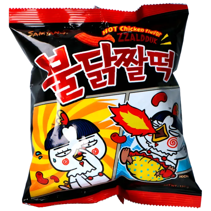 Samyang Hot Chicken Flavour Zzaldduk snack 120g-Samyang 热鸡肉味 Zzalduk 小吃 120g