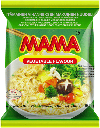 Mama 东方蔬菜味方便面 60g｜Mama Itämainen vihanneksenmakuinen nuudeli 60g