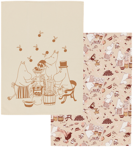 Moomin Arabia 姆明厨房毛巾套装 50x70 打扫忙 GOTS
