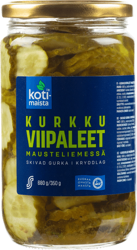 Kotimaista kurkkuviipaleet mausteliemessä 680/350g