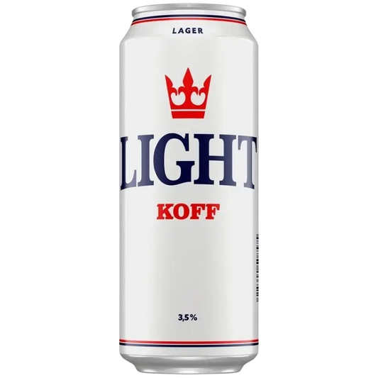 Koff Light Lager olut 3,5 til-% tölkki 0,5 L｜Koff 淡色饮料 3.5 vol% 罐装 0,5 L