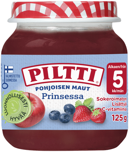 Piltti 北方风味 125克 公主浆果泥 5个月