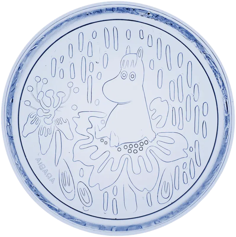 Moomin Arabia 姆明盘子 155毫米 水蓝色｜Moomin Arabia Muumi lautanen 155mm vedensininen