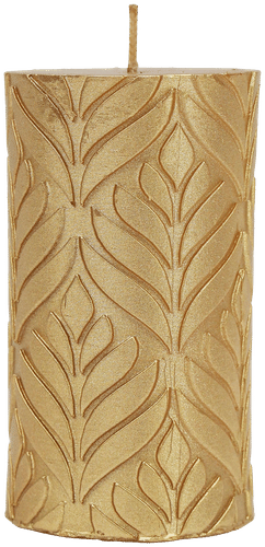 Kynttilä mehikasvi  6x10 cm, kulta
