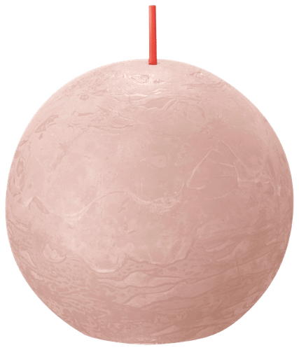 Bolsius 乡村风球形蜡烛 – 浅粉色 – Ø 7,6 cm｜Bolsius – rustiikkinen pallokynttilä – vaalea pinkki – Ø 7,6 cm