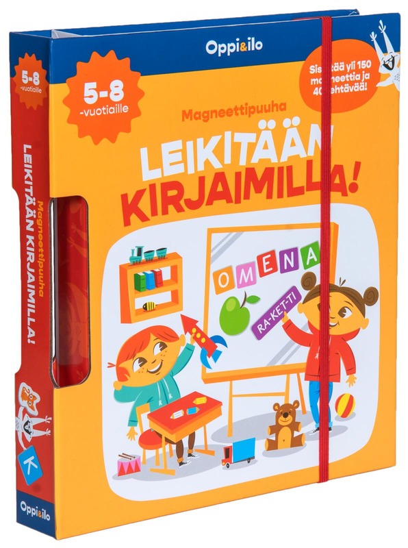Ei merkkiä Oppi&ilo 磁性拼字游戏 学字母 5-8岁｜Oppi&ilo Magneettipuuha Leikitään kirjaimilla 5-8 v