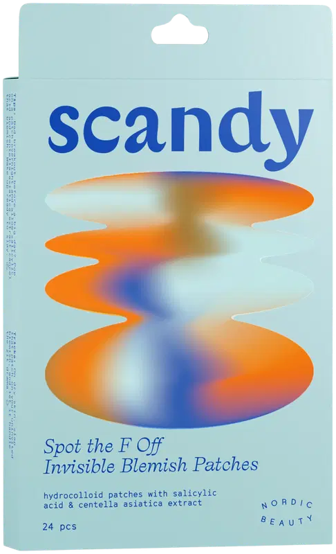 Scandy Spot the F Off 隐形痘痘贴 24 kpl｜Scandy Spot the F Off Invisible Blemish Patches täsmähoitotuote näppylöille 24 kpl