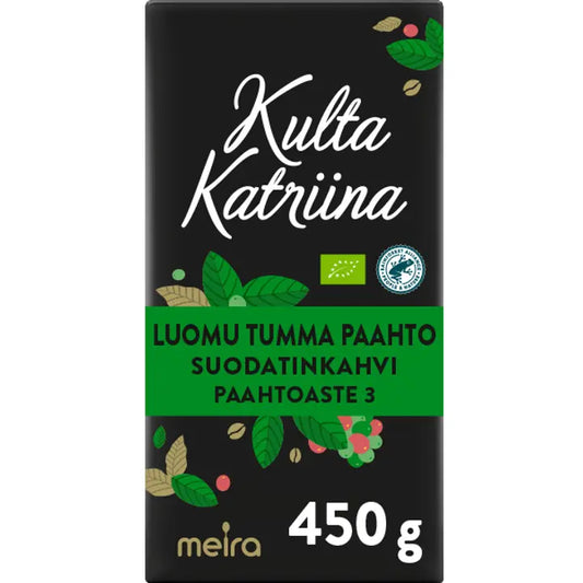 Kulta Katriina Luomu tumma paahto suodatinkahvi RAC 450g｜Kulta Katriina 有机深度烘焙滴滤咖啡 RAC 450g