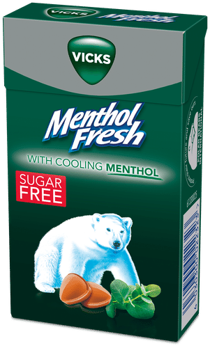 Vicks 薄荷无糖润喉糖 40g｜Vicks Menthol Fresh sokeriton kurkkupastilli 40g